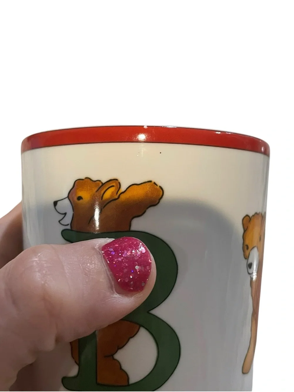 Tiffany & Co Alphabet Bears Ceramic Coffee Mug ABC Teddy Bear 1994